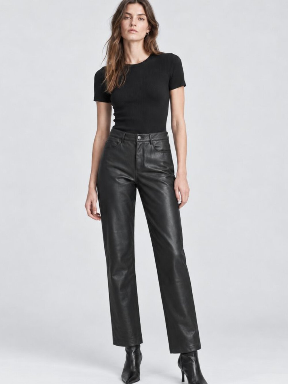 Tribal Faux Leather Pants